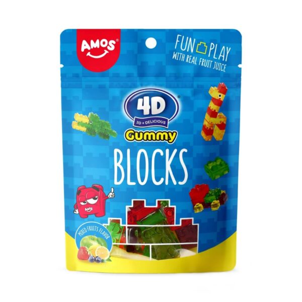 Amos 4D Gummy Blocks 64g