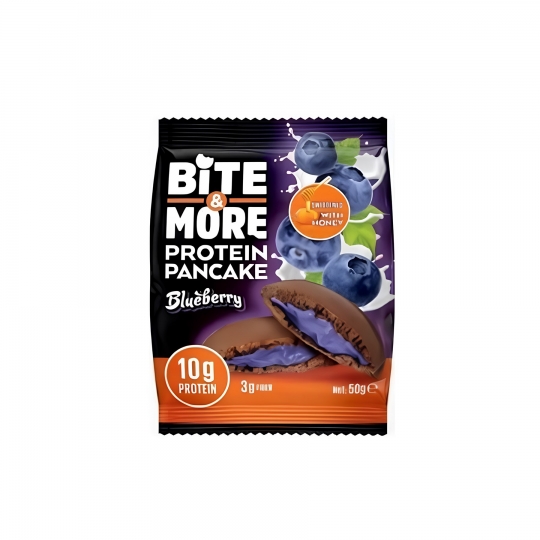 9cccd8b0ba1b2130f724752096d1fc5f-540x540 Bite & More Blueberry Protein Pancake 50g - Görsel 1