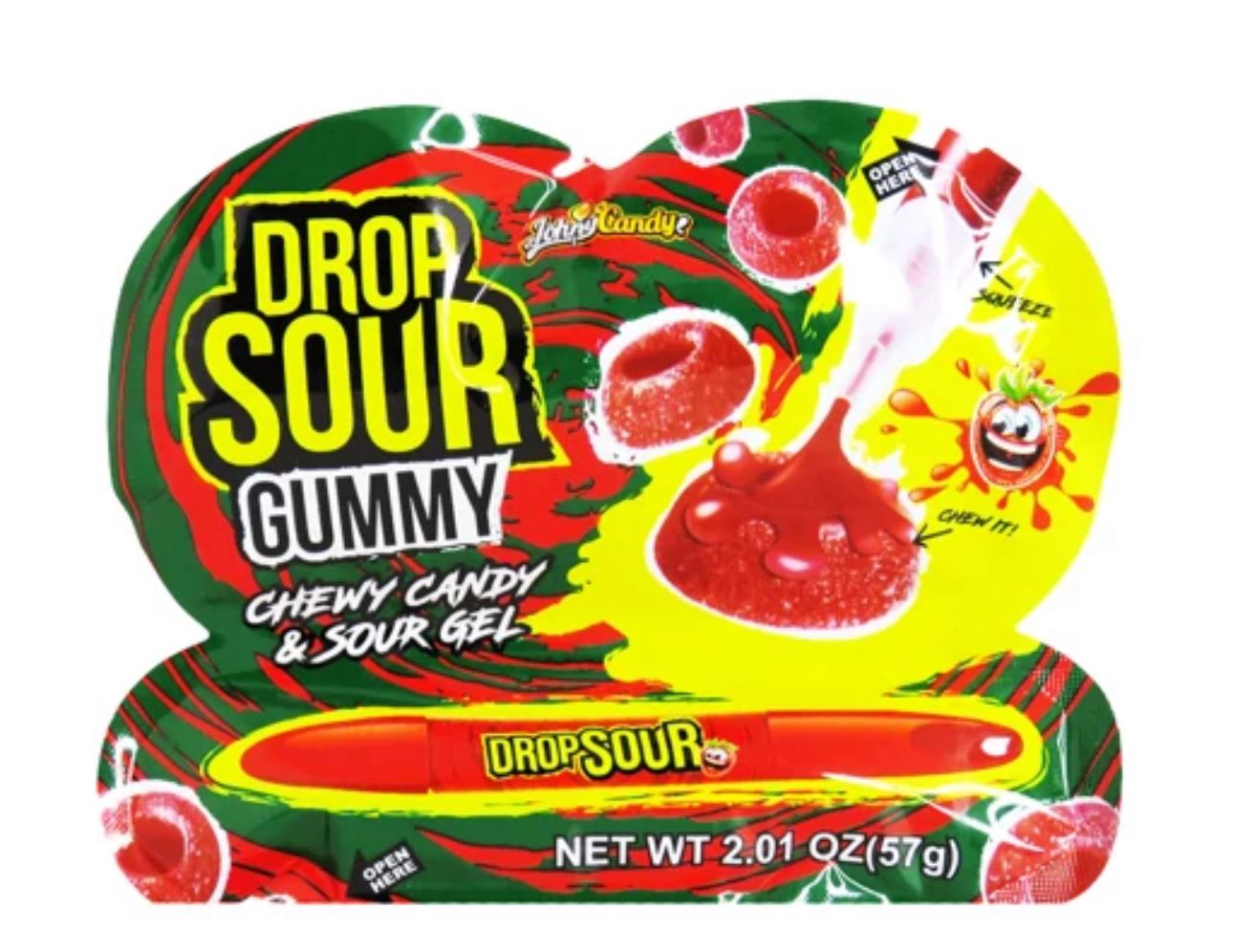 WhatsApp Image 2025-10-28 at 23.58.02 Juicy Drop Gummies Strawberry Sour Gel 57 g - Görsel 1