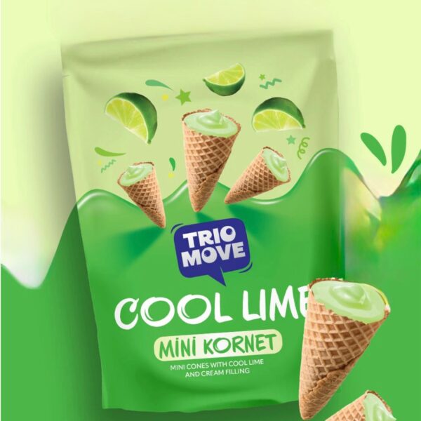 Trio Move Cool Lime Mini Kornet 55g