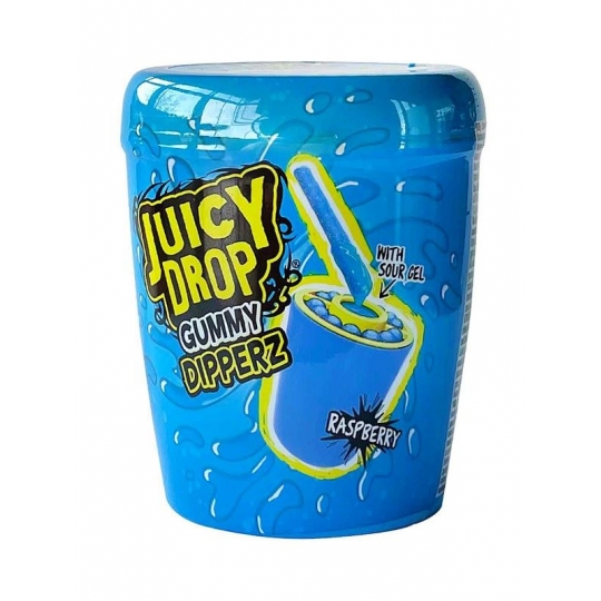 bbf7ef988050fc54b8c66f4c1e82b201-540x540 Juicy Drop Gummy Dipperz Raspberry 96 g - Görsel 1