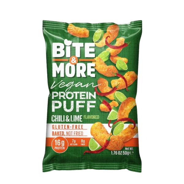 Bite&More Protein Puff Chili&Lime 50g