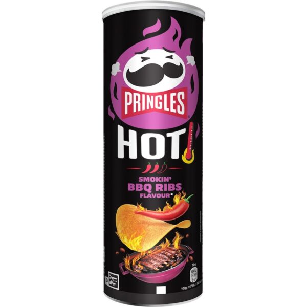 Pringles HOT Smokin BBQ Ribs Flavour 160g