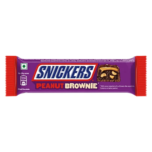 snickers-peanut-brownie-45g-india-441726 Snickers Peanut Brownie Bar 45g - Görsel 1