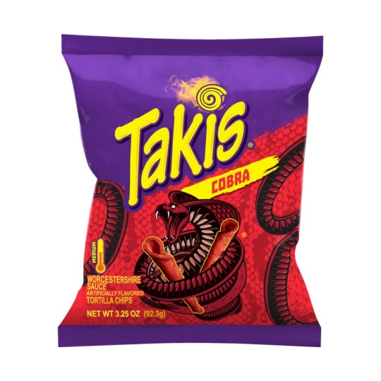 075d383befc0fc0800b25532f42adb54-540x540 Takis Cobra Chips 92.3g - Görsel 1