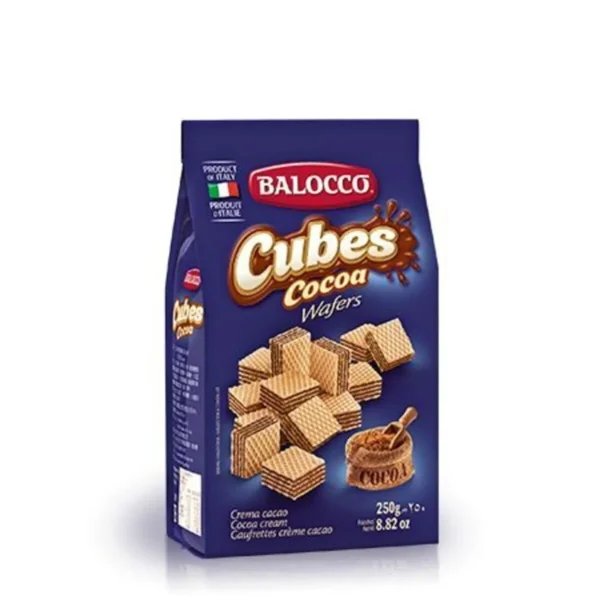 Balocco Cubes Cocoa Wafers 250g