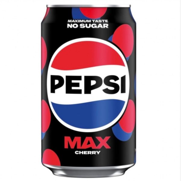Pepsi Max Cherry No Sugar Cola 330ml